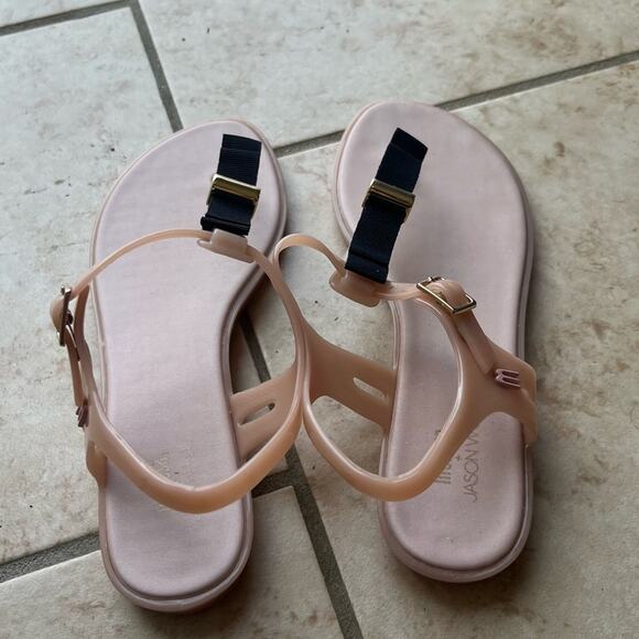 MELISSA + JASON WU women’s blush adjustable jelly sandals size 6 NWOT - Picture 4 of 6